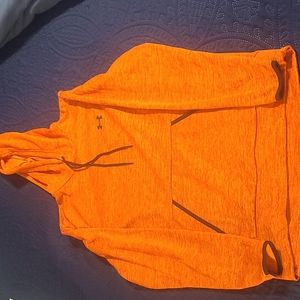 Under Armour Hoodie. Coldgear, bright orange.
